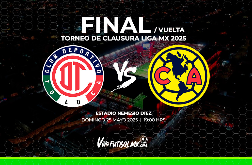FINAL vuelta –  Toluca vs América – Clausura 2025