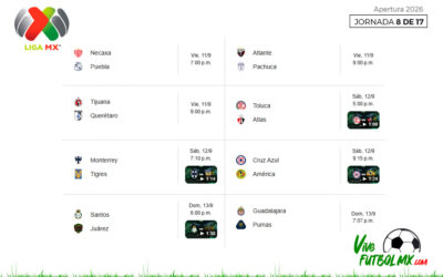 Liga MX, Apertura 2026 – Jornada 8 de 17