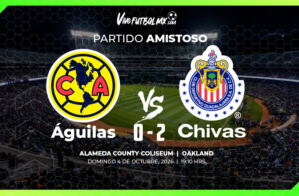 Chivas vs Águilas – 04 oct 2026